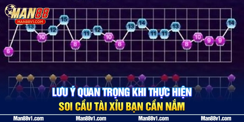 Lưu ý quan trọng khi thực hiện soi cầu tài xỉu bạn cần nắm